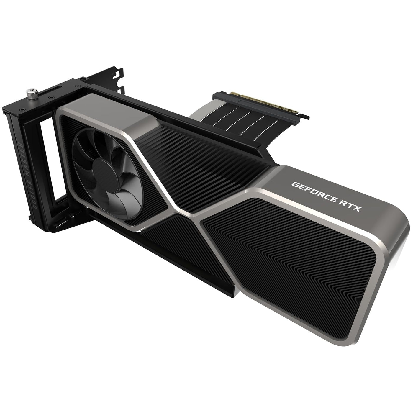 Cooler Master Vertical GPU Holder Kit V3 – Für E-ATX/ATX/mATX PC-Gehäuse & PCI-E 4.0-Geräte, anpassbare modulare Grafikkartenunterstützung, dicke SGCC-Stahlhalterung, inkl. 165mm Riser-Kabel – Schwarz