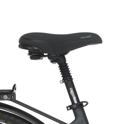 Fischer E-Bike Trekking, VIATOR 5.0i Elektrofahrrad für Damen, RH 49 cm, Mittelmotor 50 Nm, 36 V Akku im Rahmen, schiefergrau matt, 28 Zoll