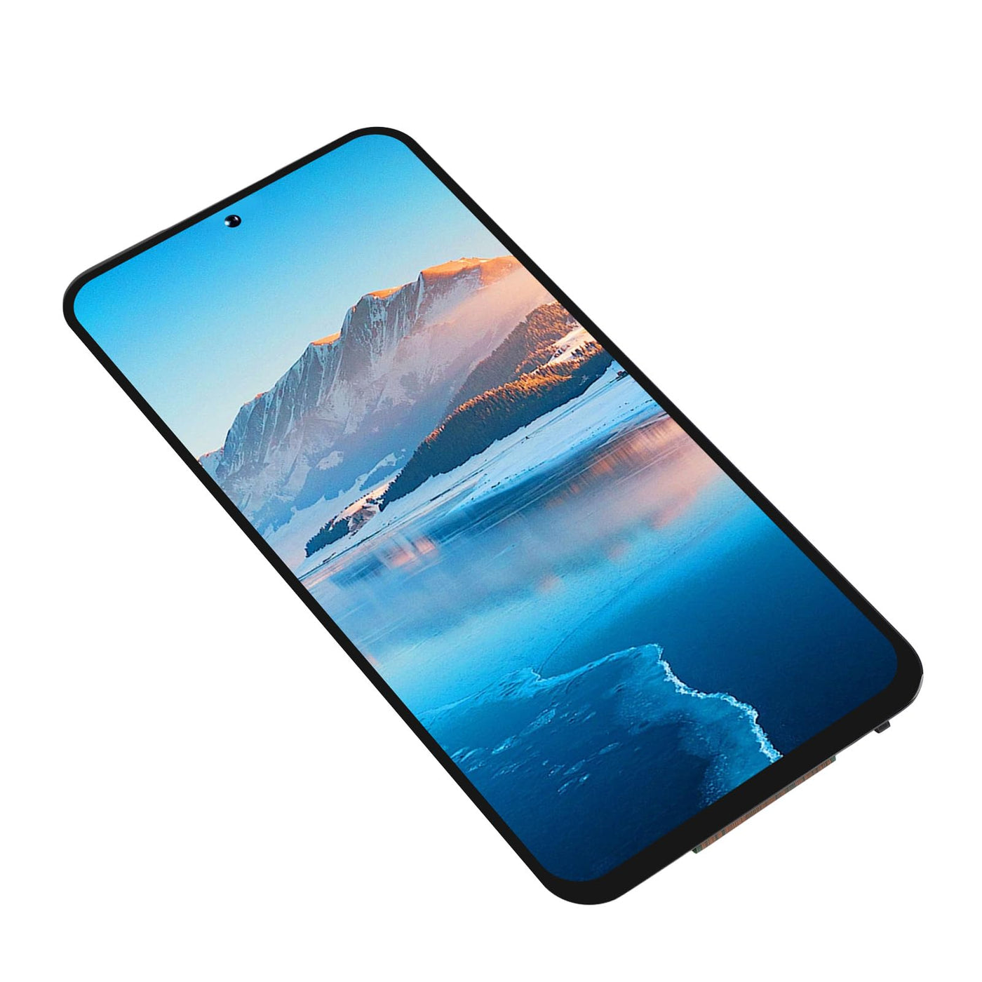 KKPLZZ Telefon-Bildschirmbaugruppe, Rahmenlos, 3D-empfindliche Berührung, Hohe Helligkeit, 1080 X 2400 Auflösung, LCD-Display, Touch-Digitizer-Baugruppe für Galaxy S23fe