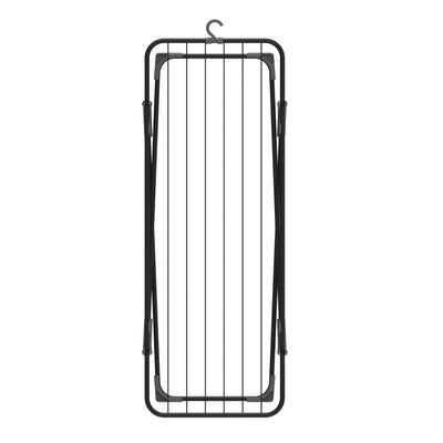 Wäscheständer Nano – verriegelt die Standbeine in zusammengeklappter Position - Haken zur Aufbewahrung - 9 m Trockenfläche - Design und Qualität von Schwedens stärkster Trockenständermarke (Schwarz)
