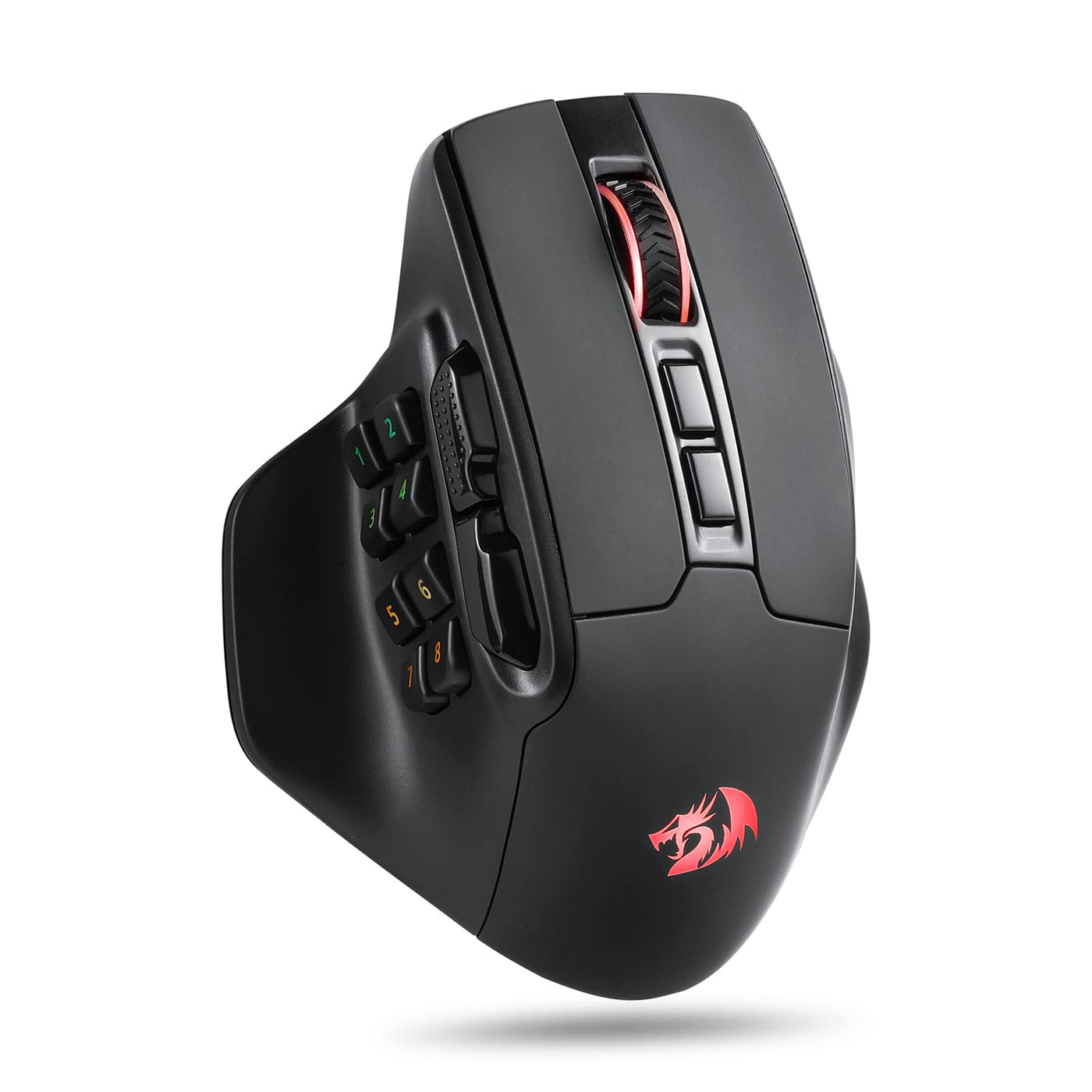 Redragon M811 Pro Wireless MMO Gaming Maus, 15 Programmierbare Tasten, RGB-Maus, 10 Seitlichen Makrotasten, Software Unterstützt DIY Tastaturbelegungen & Hintergrundbeleuchtung