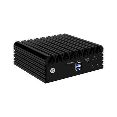 HUNSN Micro Firewall Appliance, Mini PC, pFsense, Mikrotik, OPNsense, VPN, Router PC, Intel N5105, RJ03, AES-NI, 4 x Intel 2.5GbE I226-V LAN, Type-C, TF, M.2 WiFi 6 Slot, 8G RAM, 64G SSD