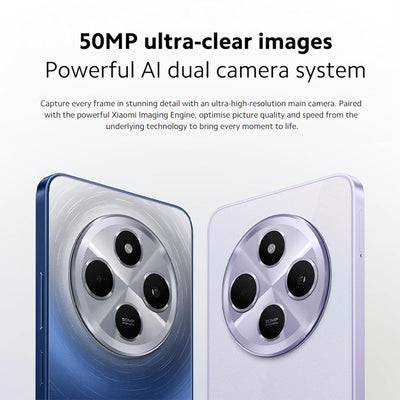 Xiaomi Redmi 14C Phone 8+256GB Smartphone Batteria 5160mAh, Processore Helio G81 Ultra e Doppia Fotocamera AI 50MP Blu
