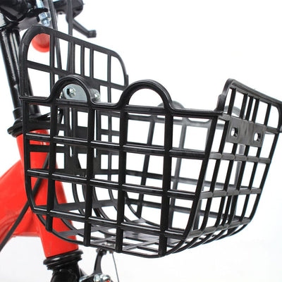 KinHall 12 Zoll Kinderfahrrad mit Hilfsrad, Anfängerfahrrad, Kinderrad für Stoßdämpfer-Fahrräder, geeignet Kinder Jungen und Mädchen, Verstellbarer Sitz (Rot)