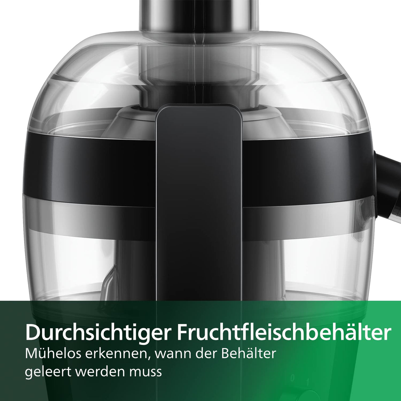Philips Entsafter – 500W, 1.5L, HomeID-Rezepte-App, QuickClean (HR1832/00), 400 Watt, ‎1 Liter, 23 x 23 x 42 cm, Schwarz