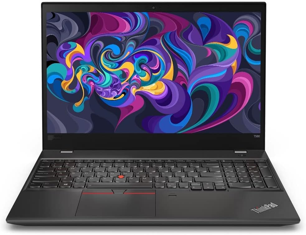 Lenovo ThinkPad T580 15,6 Zoll FHD Business Laptop, Intel Core i7-8650U bis zu 4,2 GHz, 16 GB DDR4 RAM, 256 GB Solid State Drive, Windows 10 Pro (erneuert)