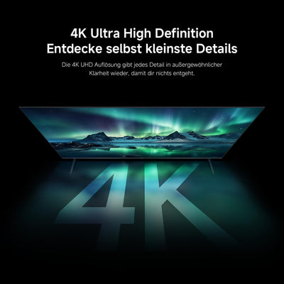Xiaomi F Pro, 75 Zoll (190 cm), 4K UHD QLED, Smart TV, Fire TV, Triple Tuner DVB-C/S/S2/T/T2, HDR10+, Game Boost mode 120Hz, MEMC, Sprachsteuerung mit Alexa, 2GB+32GB, Kompatibel mit Apple AirPlay