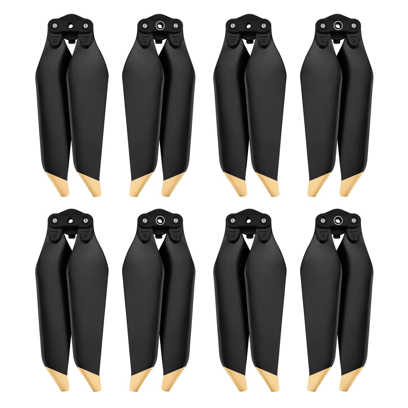 4 Paar Mavic Pro/Mavic Pro Platinum Propeller Ersatzpropellerblätter Geräuscharmes Quick-Release 8331F Flügel für DJI Mavic Pro/Mavic Pro Platinum Drohnen Zubehör Gold Spitzen