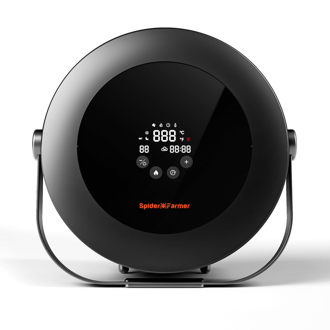 Spider Farmer Heizlüfter,540W Heizung Intelligente Temperaturregelung Energiesparend Leise,4 Modi und 24 Std. Timer, 10-PTC Heizung und Lüftungsrohr, Geeignet für Schlafzimmer, Büros, und Gewächszelte