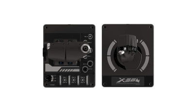 Logitech G X56 H.O.T.A.S. Schubregler & Stick-Controller für Weltraum-Simulationen, 6 Freiheitsgrade, 4 Federoptionen, +189 Programmierbare Befehle, RGB-Beleuchtung, 2x USB-Anschluss, PC - Schwarz