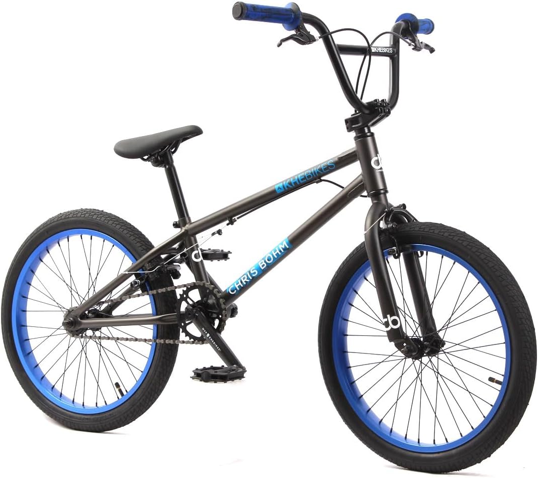 KHEbikes BMX Fahrrad Chris BÖHM, 20 Zoll, patentierter Affix 360° Rotor, matt dunkelgrau, leichtes Gewicht - nur 11,3kg!