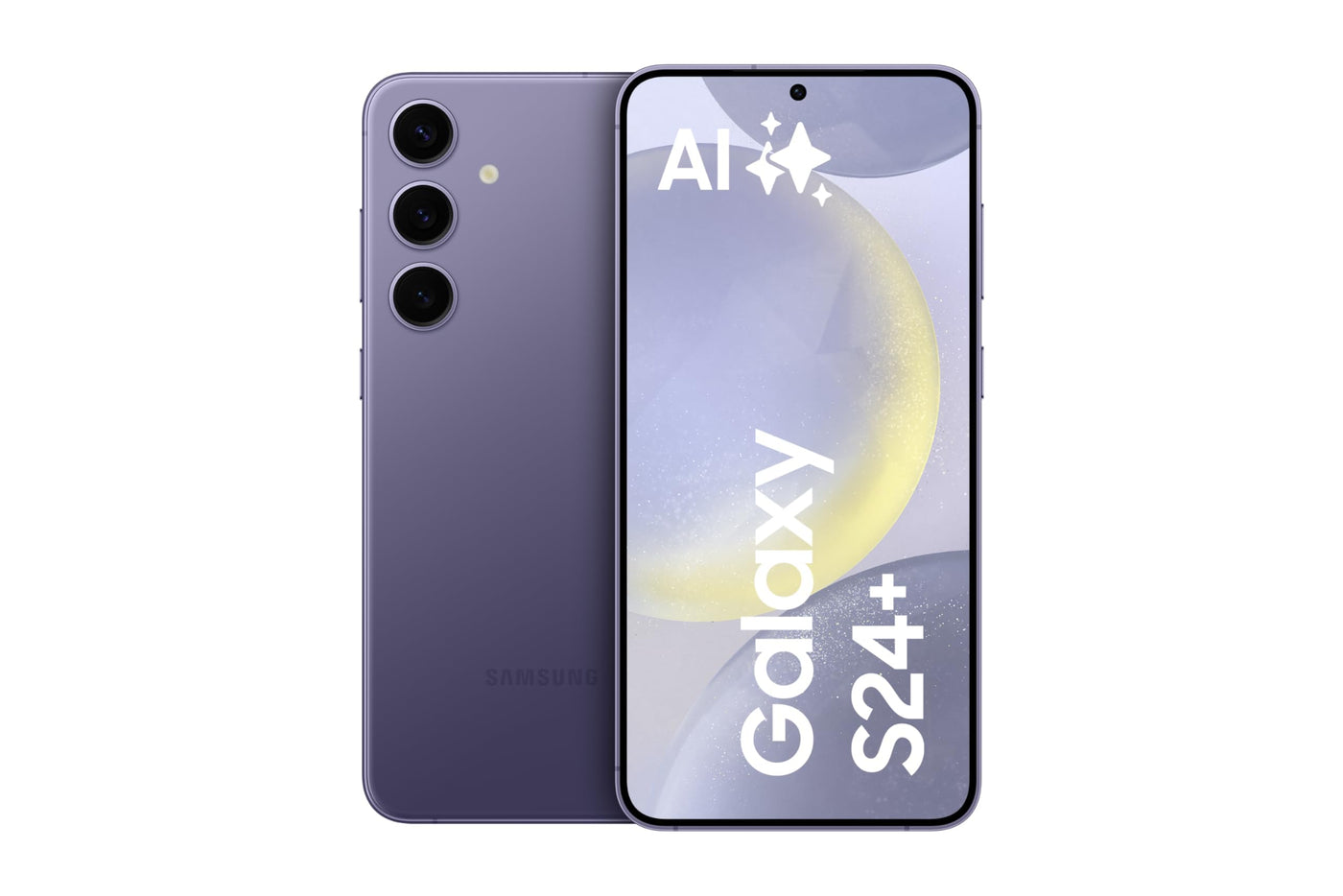 Samsung Galaxy S24+ AI Smartphone, Android-Handy ohne Vertrag, 12 GB RAM, 512 GB Speicher, 50-MP-Kamera, Lange Akkulaufzeit, Cobalt Violet, 3 Jahre Herstellergarantie