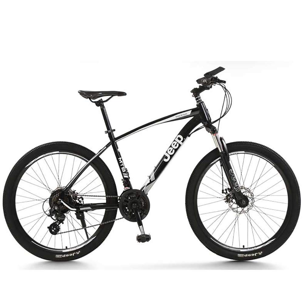 DULPLAY Mountainbikes,Unisex 24 Geschwindigkeit Shock Dual Disc Bremsen Erwachsene Fahrrad,Luxus Rennrad Fetter Reifen Aluminiumrahmen C 27.5zoll (170-190cm)