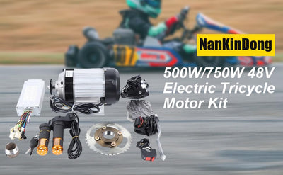 Jerool 48 V, 750 W, Umrüstsatz für Dreiräder, bürstenlos mit Steuerung, geeignet für Dreiräder