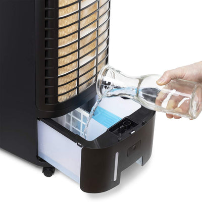 TROTEC Aircooler PAE 22 mobiler Luftkühler, 3-in-1 Luftkühler, Luftbefeuchter und Ventilator, 6 l Tank, 0,9 l/h Verdunstungsleistung, 4 Gebläsestufen, Timer, Nachtmodus