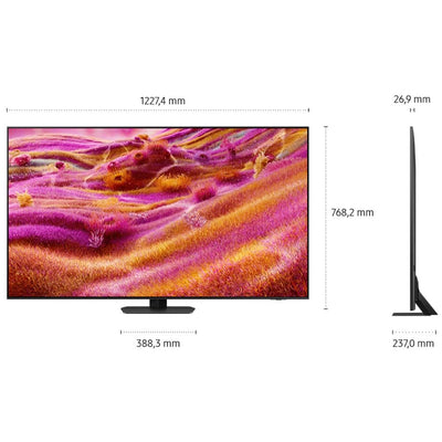 Samsung Neo QLED 4K QN90F 55 Zoll (138 cm) Mini LED, UHD Fernseher, NQ4 AI Gen3 Prozessor, Glare Free, Neo Quantum HDR+, 4K Upscaling Pro, Dolby Atmos, Knox Security, Samsung Vision AI Smart TV (2025)