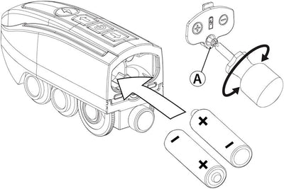 BRIO World 33971 Smart Tech Sound Lok mit Aufnahmefunktion - Elektrischer Zug mit Tunnel - Interaktives Spielzeug empfohlen ab 3 Jahren