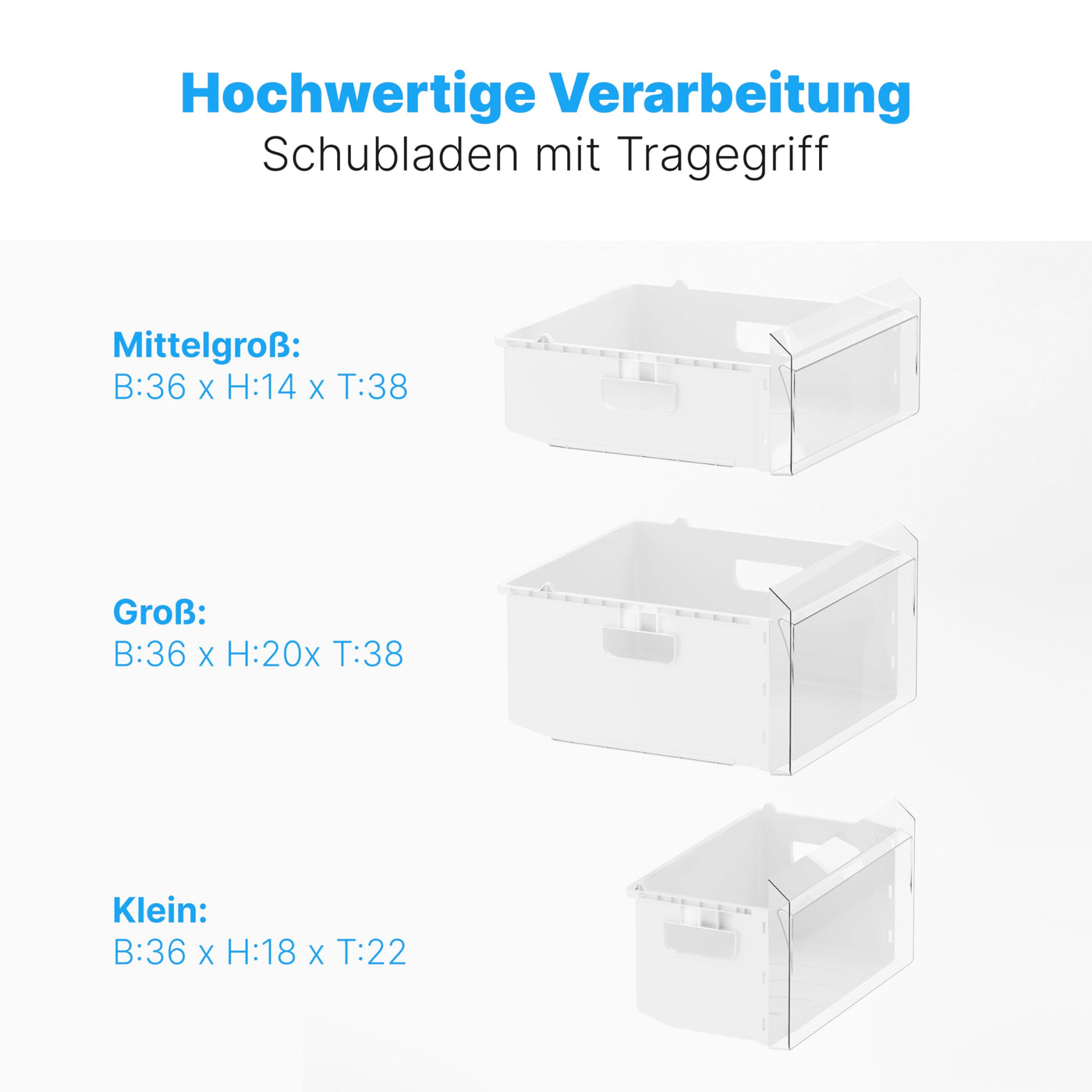 Bomann® Gefrierschrank 87L | Gefrierschrank klein mit Temperaturbereich ≤ -18°C | 3 Schubladen | Tiefkühlschrank mit wechselbarem Türanschlag | Freezer Tiefkühlschrank klein GS 7253 schwarz-inox