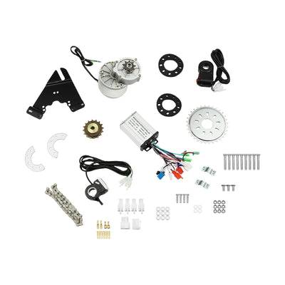 EUAIIPull Elektro Fahrrad Motor Umbausatz 36V 350W DC Conversion Twist Kit mit Brushless Motor und Controller E-Bike-Umrüstung 3-Gang-Schaltung Elektrofahrrad