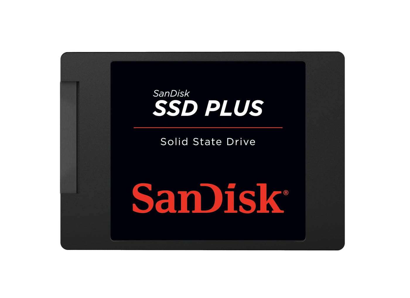 SanDisk SSD Plus interne SSD Festplatte 1 TB (schnelleres Hoch-, Herunterfahren und Laden, Lesegeschwindigkeit 535 MB/s, Schreibgeschwindigkeit 350 MB/s, stoßfest)