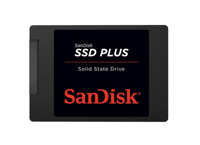 SanDisk SSD Plus interne SSD Festplatte 1 TB (schnelleres Hoch-, Herunterfahren und Laden, Lesegeschwindigkeit 535 MB/s, Schreibgeschwindigkeit 350 MB/s, stoßfest)