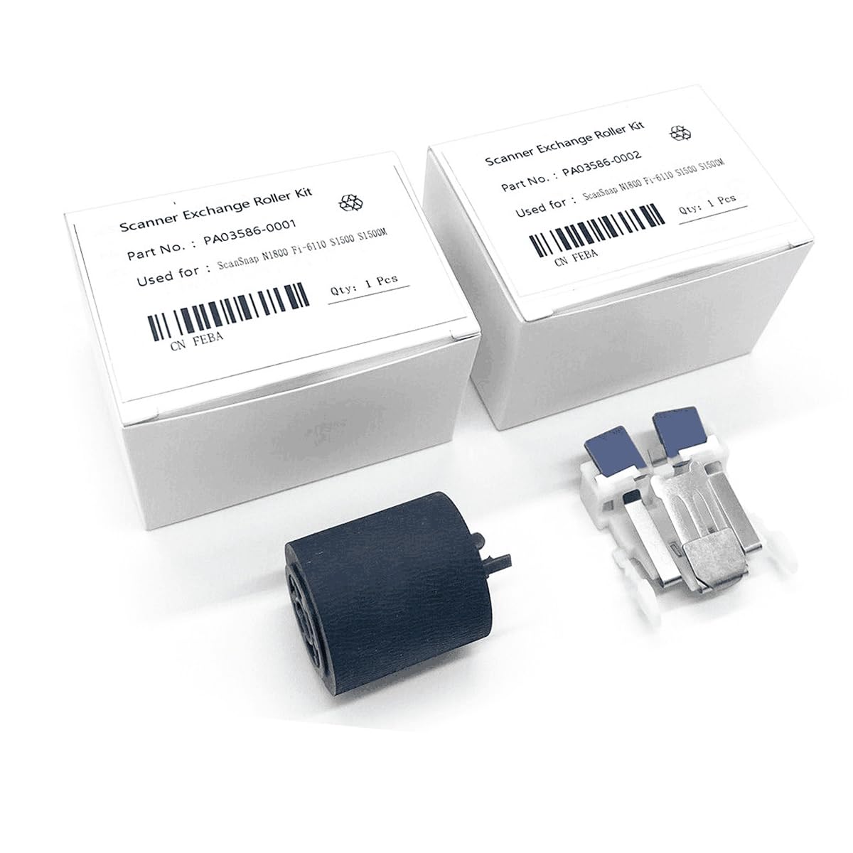 TasLin PA03586-0001 PA03586-0002 Pickup Roller + Trennpad kompatibel mit Fujitsu S1500 S1500M fi-6110 N1800