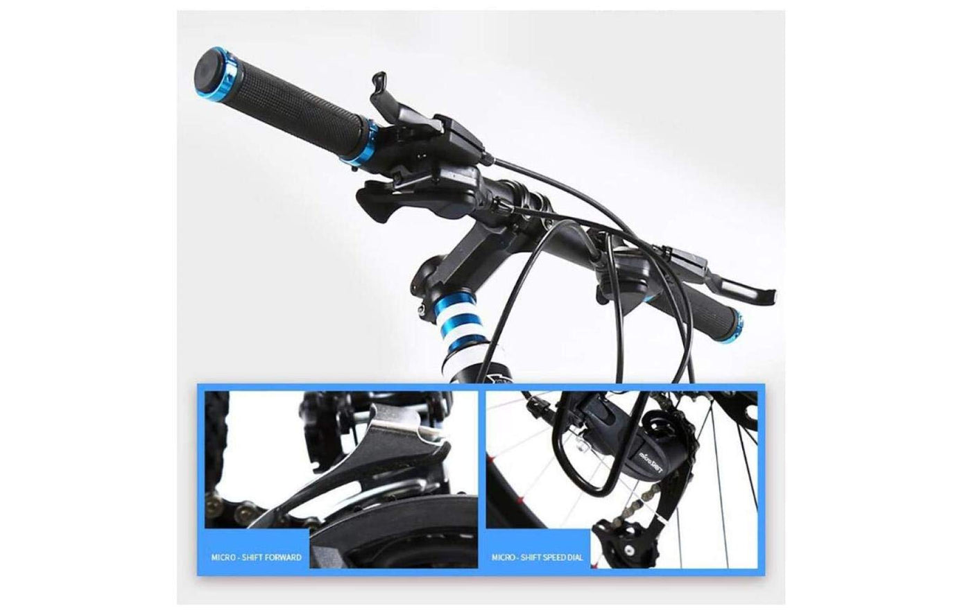 Wmmner Mountainbike Unisex Hardtail Mountainbike 7/21/24/27 Geschwindigkeiten 26 Zoll Fat Tire Rennrad Schneefahrrad/Strandrad Mit Scheibenbremsen Und Federgabel, Schwarz, 27 Geschwindigkeiten