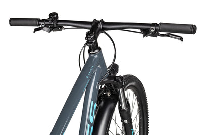 Axess Sandee ATB | straßentaugliches Herren-Mountainbike | MTB-Hardtail | 14-Gang Schaltung | Mechanische Scheibenbremsen, Farbe:Grey, Rahmengröße:19 Zoll