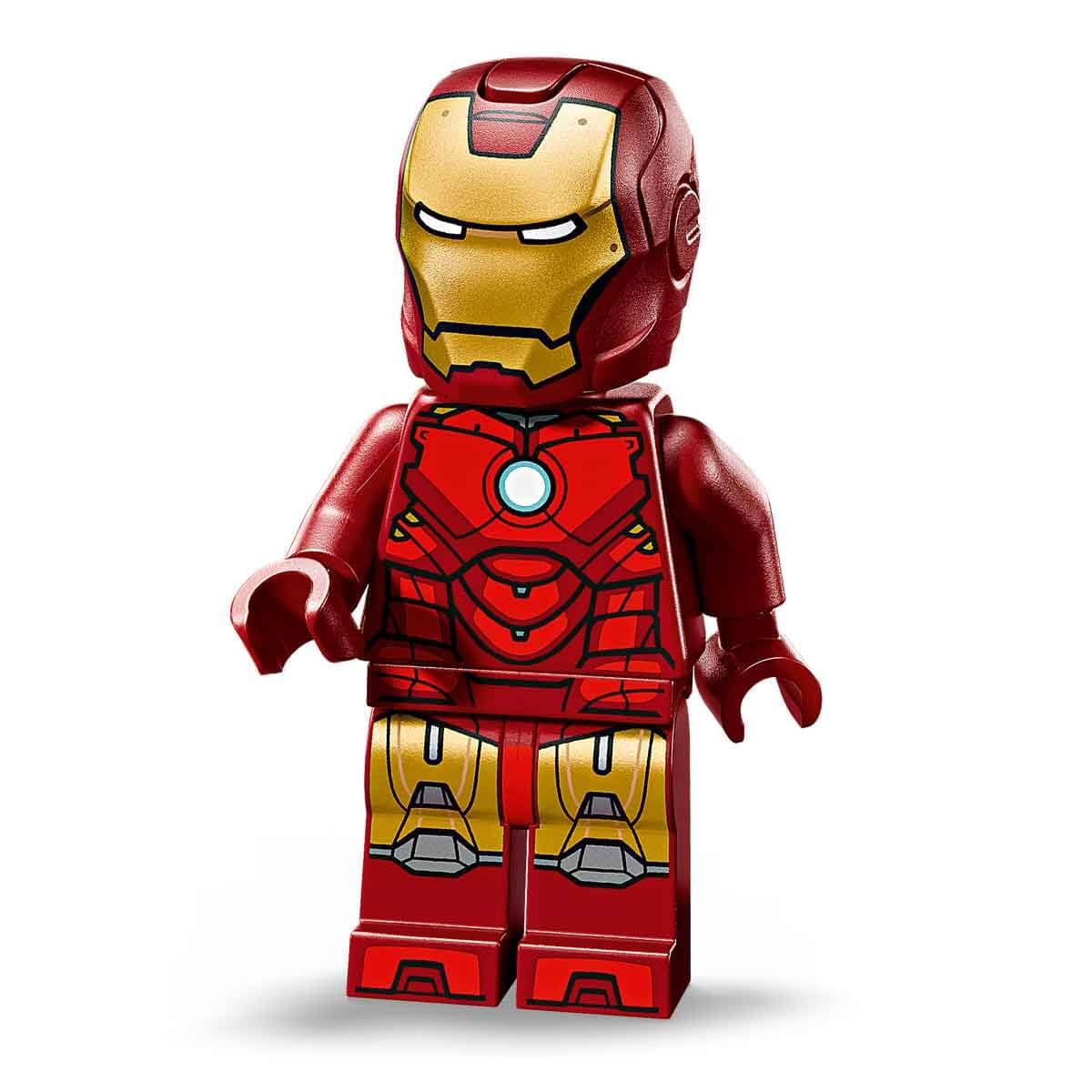 LEGO ǀ Marvel Iron Man MK4 Büste - Bauset für Erwachsene zum Ausstellen inkl. Tony Stark Minifigur, mit einziehbaren Kanonen und einem drehbaren Kopf - Sammlerstück & Geschenkidee für Fans - 76327