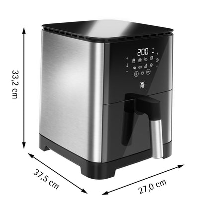 WMF Multi Taste Heißluftfritteuse, Airfryer, 1550 W, 4,6l für 2-4 Personen, gesundes Frittieren, Dörren, Grillen, Heissluftfriteuse mit 8 Programmen, 4,6 LIter Air Fryer, schwarz