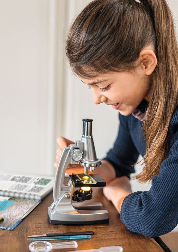 Das Mikroskop-Forscherset, Silber-Schwarz