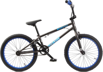 KHEbikes BMX Fahrrad Chris BÖHM, 20 Zoll, patentierter Affix 360° Rotor, matt dunkelgrau, leichtes Gewicht - nur 11,3kg!