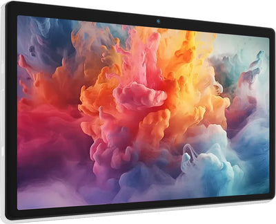 MUISOO Android 14 Tablet, Octa-Core 10 Zoll, 10 GB + 64 GB (erweiterbar auf 1 TB), Android Tablet mit Bluetooth 5.3, WiFi 6, Dual-Kamera, 5 MP + 8 MP, Face ID, 4G Wireless Dongle (Weiß)