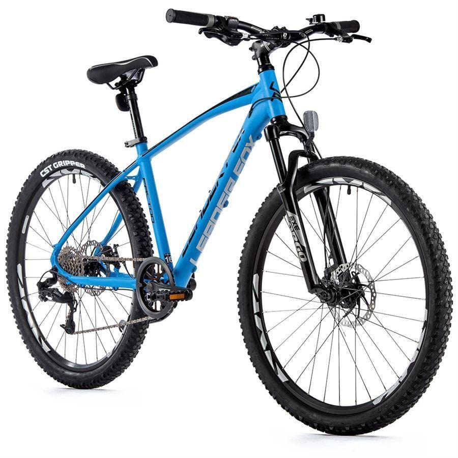 26 Zoll Aluminium Leader Fox Factor MTB 8 Gang Scheibenbremsen Rh46 cm blau matt