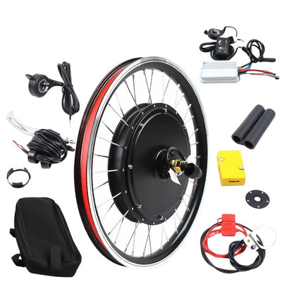JAYEUW Elektrofahrrad Umrüstsatz 20 Zoll 48V 1000W E-Bike Umrüstsatz Elektrofahrrad Vorder-/Hinterrad bürstenlose Motornabe (Front Wheel-48V 1000W)