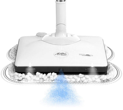 Sichler Haushaltsgeräte Akku Bodenwischer: Akku-Fußboden-Poliermaschine mit Sprüh-Funktion & LED-Licht, 900 Hz (Akku Wischmopp, Bohnermaschine, Haushaltshelfer)