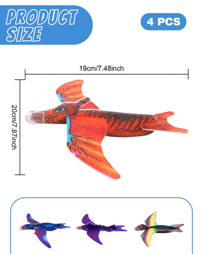 MOPZIJA 4PCS styropor flugzeuge für kinder，Styropor Flugzeuge Kinder Styroporflieger Flieger - flugzeug spielzeug，flugzeug kinder，Wurfgleiter, Flugzeug Segelflugzeug Kinder, Flugzeug Spielzeug