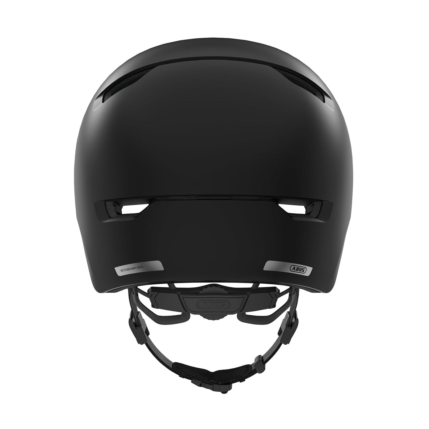 ABUS Stadthelm Scraper 3.0 - Robuster Hartschalen-Fahrradhelm für den Stadtverkehr - für Damen und Herren - Schwarz Matt, Größe M