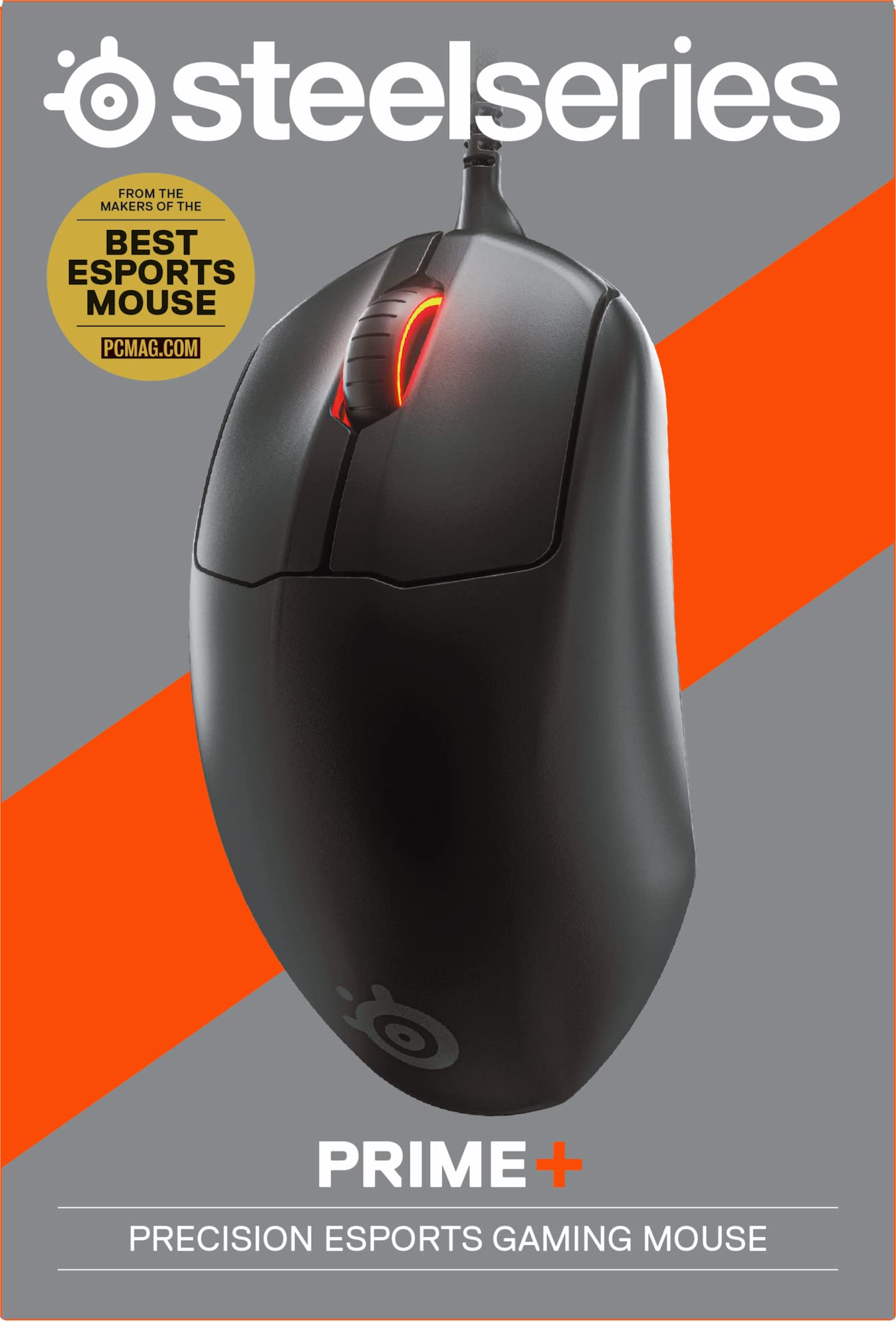 SteelSeries Prime+ - Esports Leistung Gaming-Maus - TrueMove Pro+ Optical Sensor mit 18.000 CPI - Magnetisch-optische Schalter