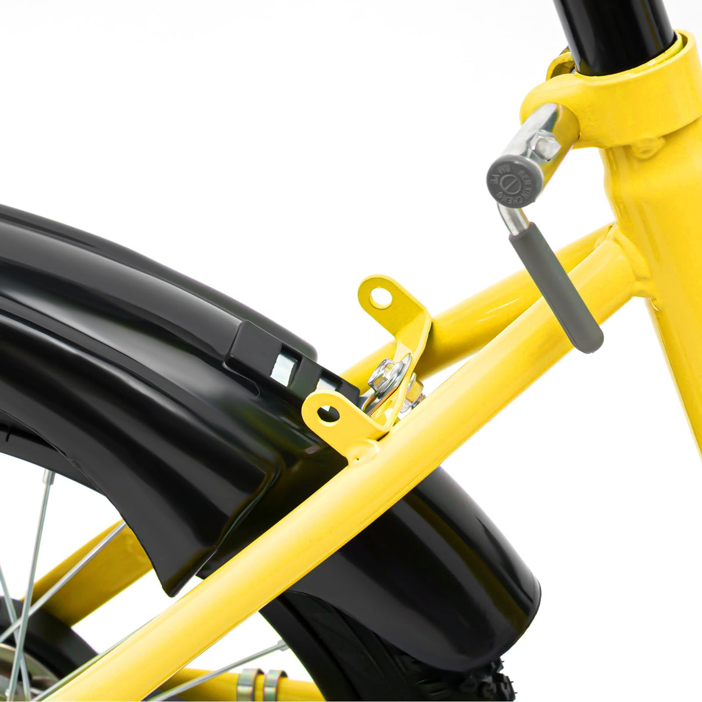 Qussse 16 Kinderfahrrad für Jungen Mädchen Kinder, Fahrrad ab 4-8 Jahre mit Hilfsrad Rad Bike Kinder Fahrräder Höhenverstellbar Kinderfahrräder (Gelb)