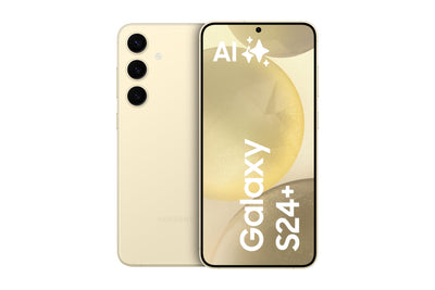 Samsung Galaxy S24+ AI Smartphone, Android-Handy ohne Vertrag, 12 GB RAM, 512 GB Speicher, 50-MP-Kamera, Lange Akkulaufzeit, Amber Yellow, 3 Jahre Herstellergarantie