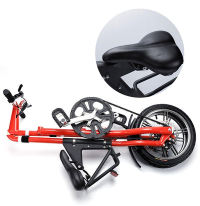 Kcolic Ultraleichtes Mini Faltrad, 16-Zoll Fahrrad, Tragbares Outdoor U Bahn Transportfahrzeug, Faltbares Fahrrad Für Männer Und Frauen B,16inch