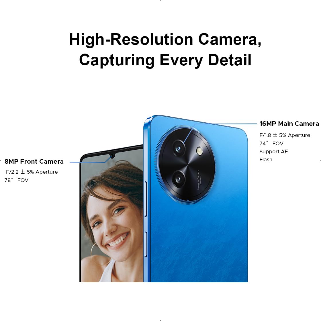 DOOGEE Note59 Smartphone 5G Android 15, 32GB RAM + 128GB ROM, 6250mAh Akku, Display 6.75 Zoll HD+ 120Hz, AI Kamera 16MP, Octa-Core, Dual SIM, NFC, Handy Ohne Vertrag, 2025, Blau