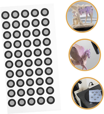 HOMSFOU 25 Blätter Reflektierende Folie für den Scanner reflektorfolie Reflective Sticker Aufkleber Markierungspunkte des Scanners Referenzpunkte für 3D-Scanner - Zubehör das Haustier