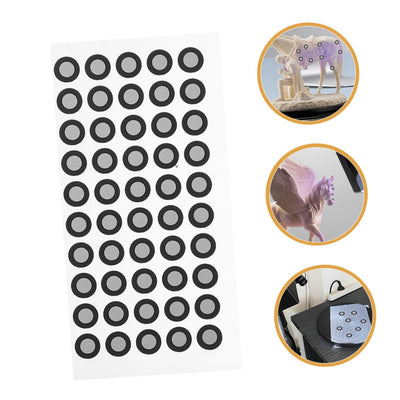 HOMSFOU 25 Blätter Reflektierende Folie für den Scanner reflektorfolie Reflective Sticker Aufkleber Markierungspunkte des Scanners Referenzpunkte für 3D-Scanner - Zubehör das Haustier