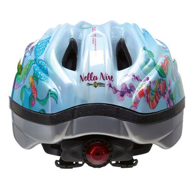 Meggy II Originals Kinder Fahrradhelm, Made in Germany, mit LED-Rücklicht, nur 220g, QUICKSAFE Verstellsystem und Insektenschutz