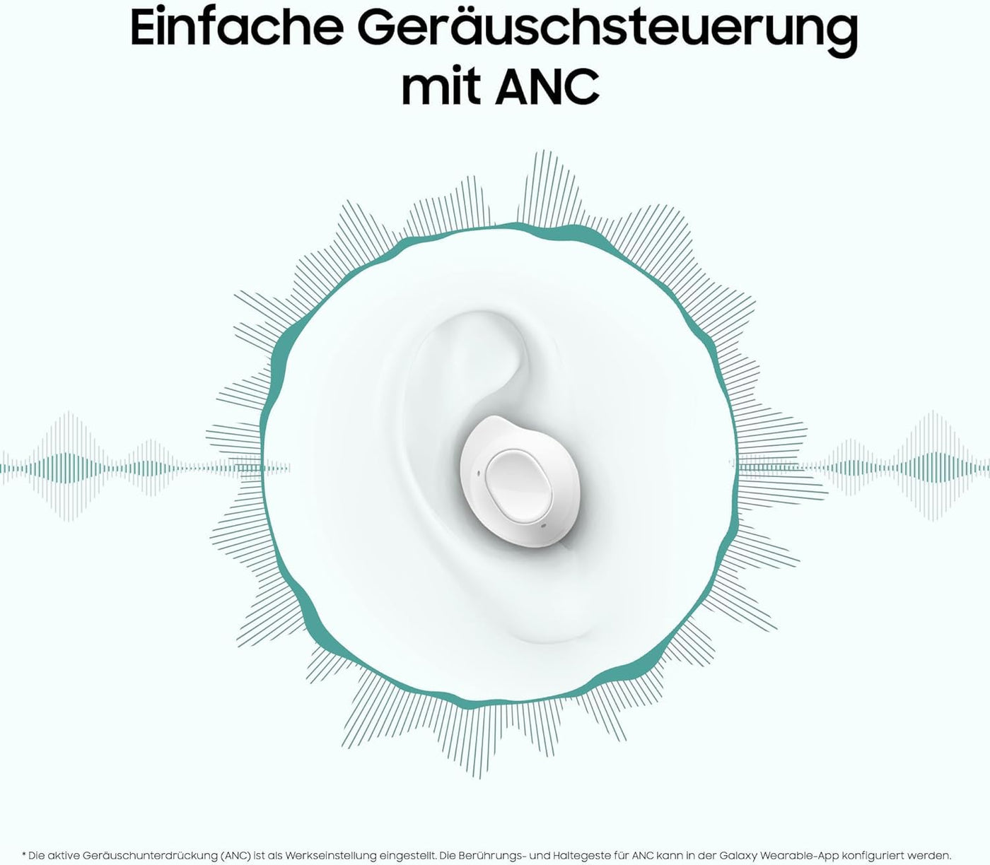 Samsung Galaxy Buds FE Kabellose Bluetooth-Kopfhörer inkl. araree Bean Case, Active Noise Cancelling (ANC), 3 Mikrofone, Touch Control, Tiefer Bass, Mit Ladekabel, Graphite [Exklusiv bei Amazon]