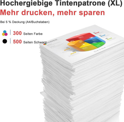 ANKINK Kompatibel Tintenpatrone Druckerpatronen als Ersatz für PG 545XL CL 546XL für Canon Patrone 545 546 XL für MG2450 MG2550 MG2950 MG2550s TR4550 TR4551 TR4650 TS3350 TS3450 Schwarz Farbe 2 Pack
