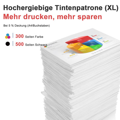 ANKINK Kompatibel Tintenpatrone Druckerpatronen als Ersatz für PG 545XL CL 546XL für Canon Patrone 545 546 XL für MG2450 MG2550 MG2950 MG2550s TR4550 TR4551 TR4650 TS3350 TS3450 Schwarz Farbe 2 Pack