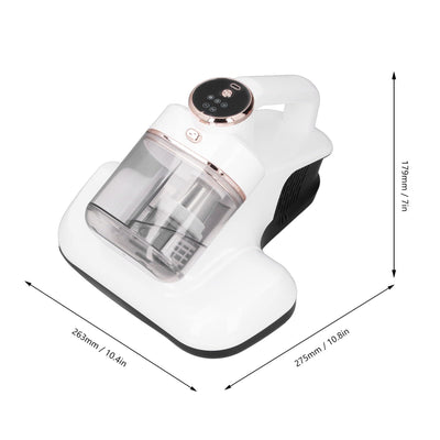 HELEVIA Matratzen-Staubsauger, 10 KPa, Starke Saugleistung, 3 Gänge, LED-Bildschirm, Hand-Stoffreiniger für Schlafsofa